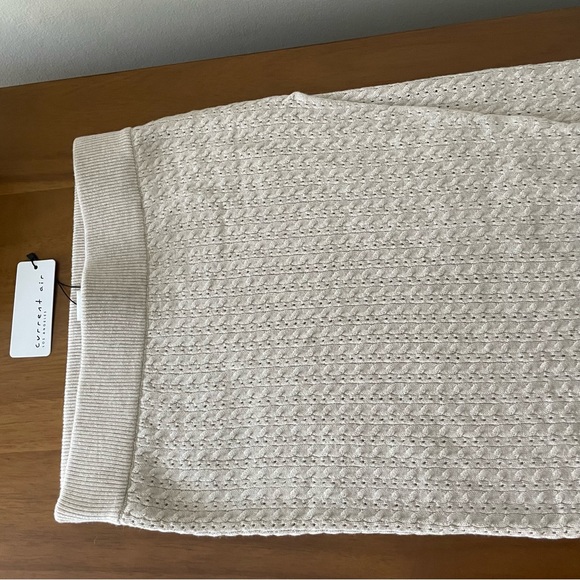 W18,19 Current Air Womens Pointelle Cable Knit - Picture 8 of 14